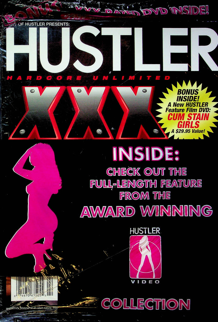 Hustler XXX Hardcore Unlimited Magazine W/ 2 DVDs 033123RP