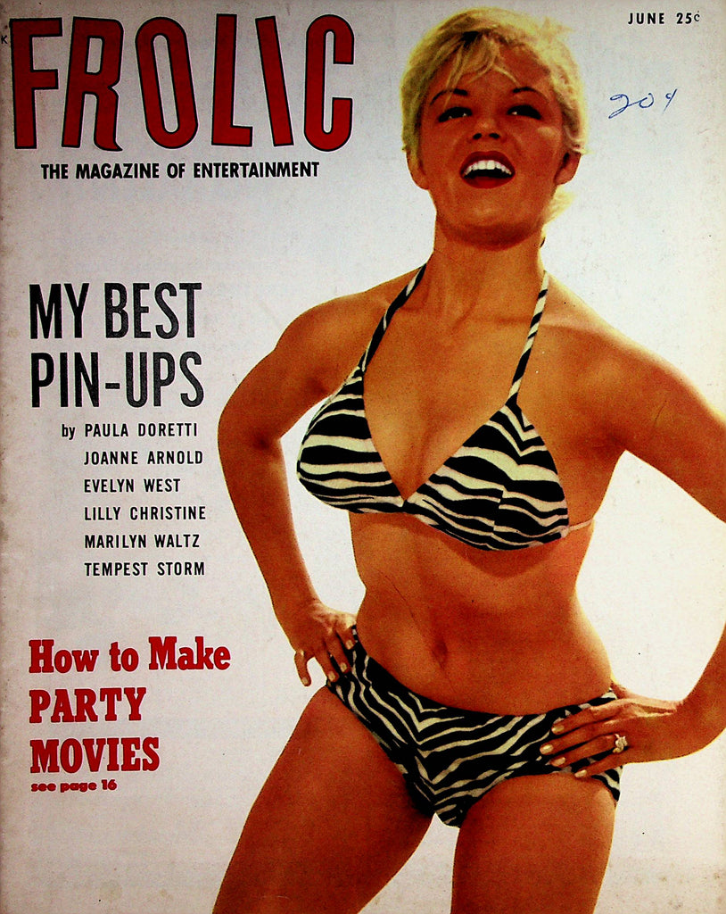Frolic  Busty Magazine  Cover Girl Sherree Bessire  June 1953      091722lm-p