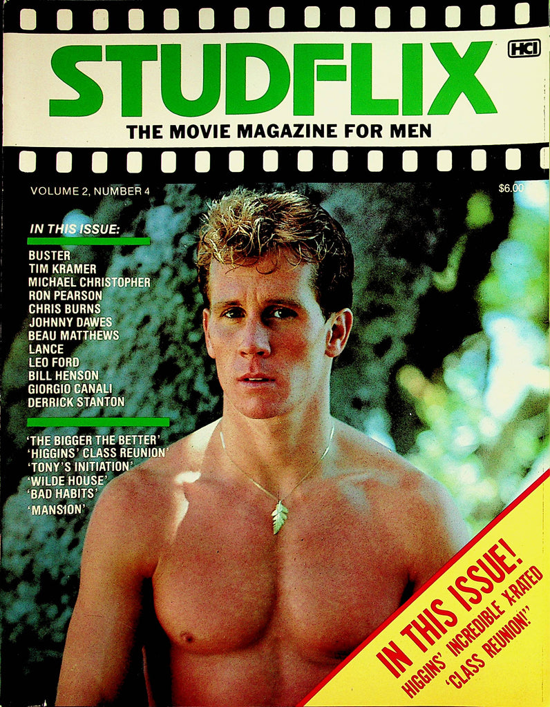 Studflix Gay Movie Magazine  Coverguy Ron Pearson / Leo Ford  vol.2 1984     022423lm-p