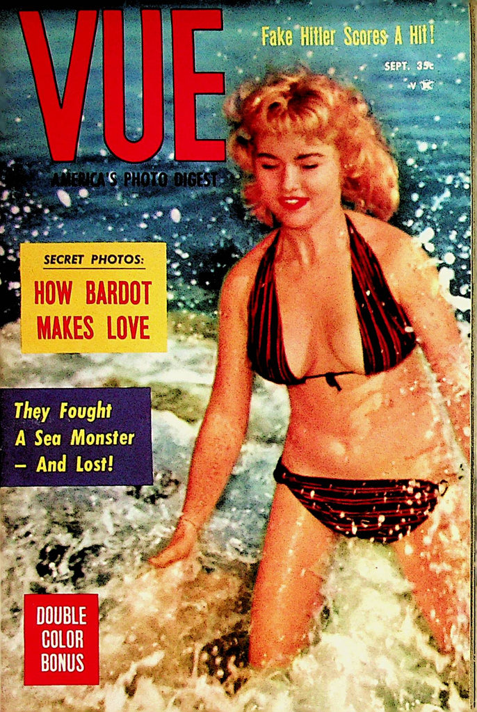 Vue Vintage Digest Magazine   Secret Photos: How Bardot Makes Love  September 1960  90322lm-p