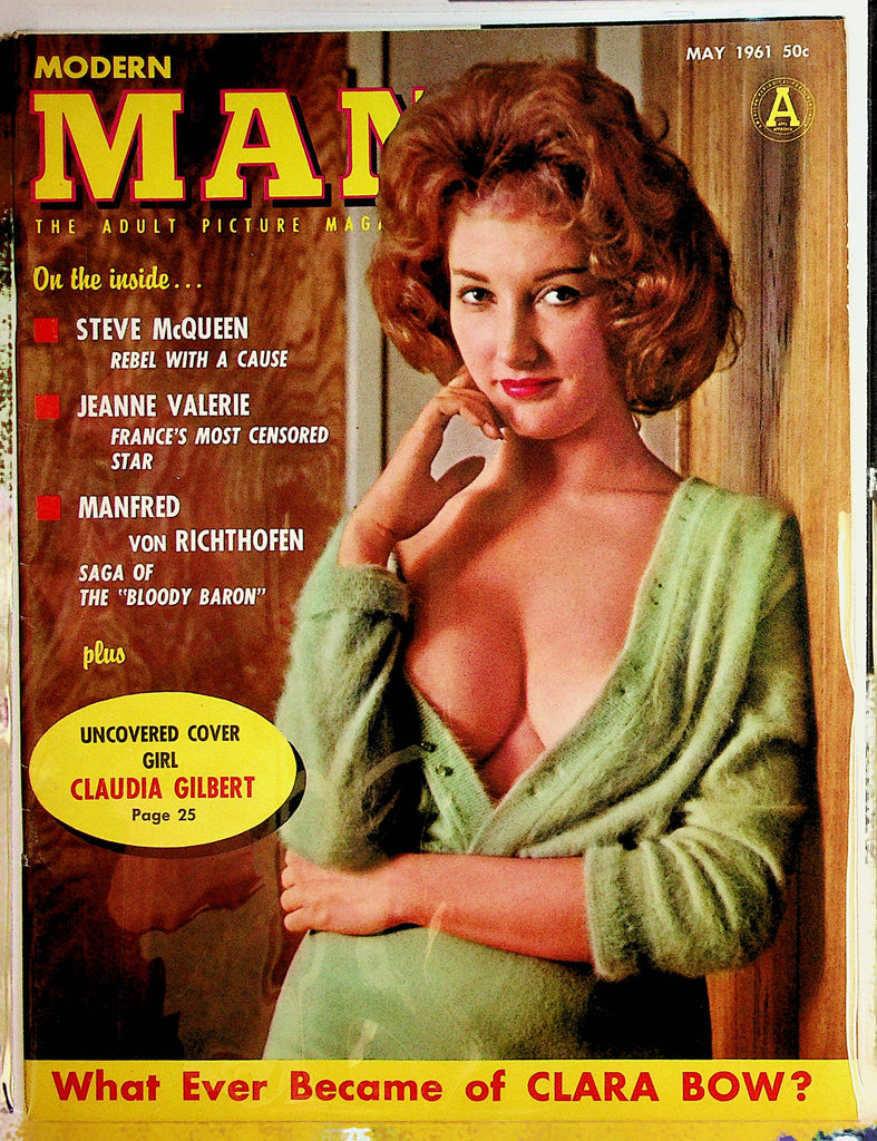 Modern Man Magazine   Covergirl Claudia Gilbert / Steve McQueen Rebel With A Cause  May 1961     080222lm-p