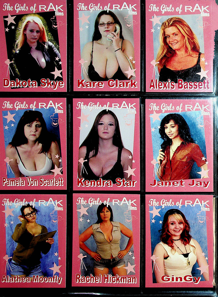 9 Busty Adult Collector Cards The Girls Of Rak Films  2013     030322lm-p3