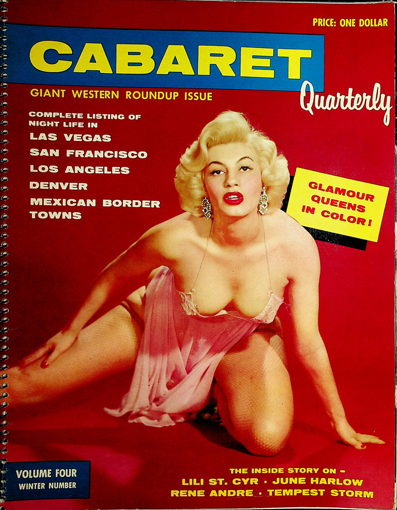 Cabaret Quarterly Magazine  Lili St. Cyr / June Harlow  Winter vol.4  1960's    101221lm-dm