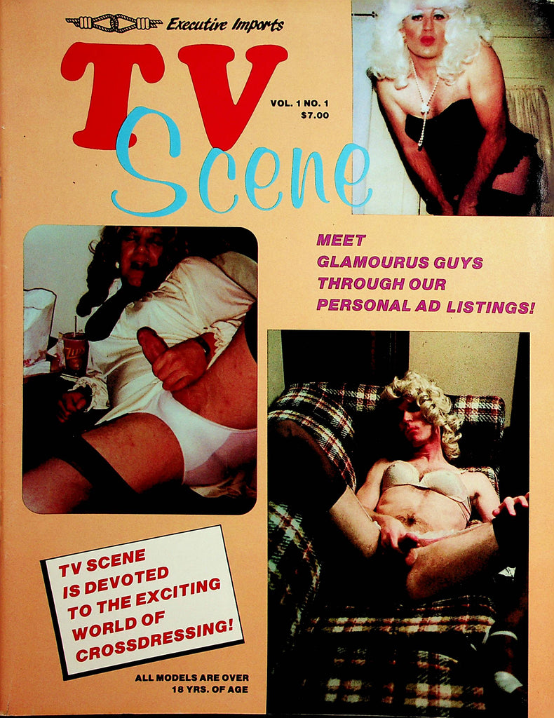 TV Scene Crossdressing Contact Magazine  vol.1 #1  1986    010722lm-dm