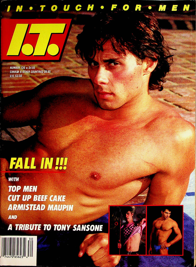 In Touch For Men Gay Magazine  Cover Guy Chris Thompson  #130  1987   080522lm-p2