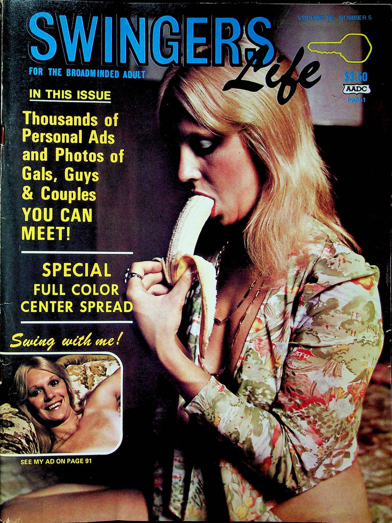 Swingers Life Magazine Personal Ads Vol.10 No.5 October 1975 030123RP