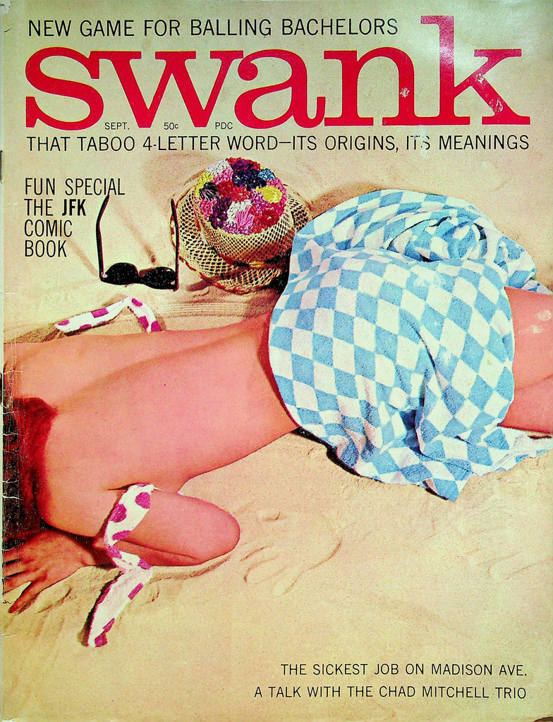 Swank Magazine JFK Comic Book & Chad Mitchell Trio September 1963 051822RP