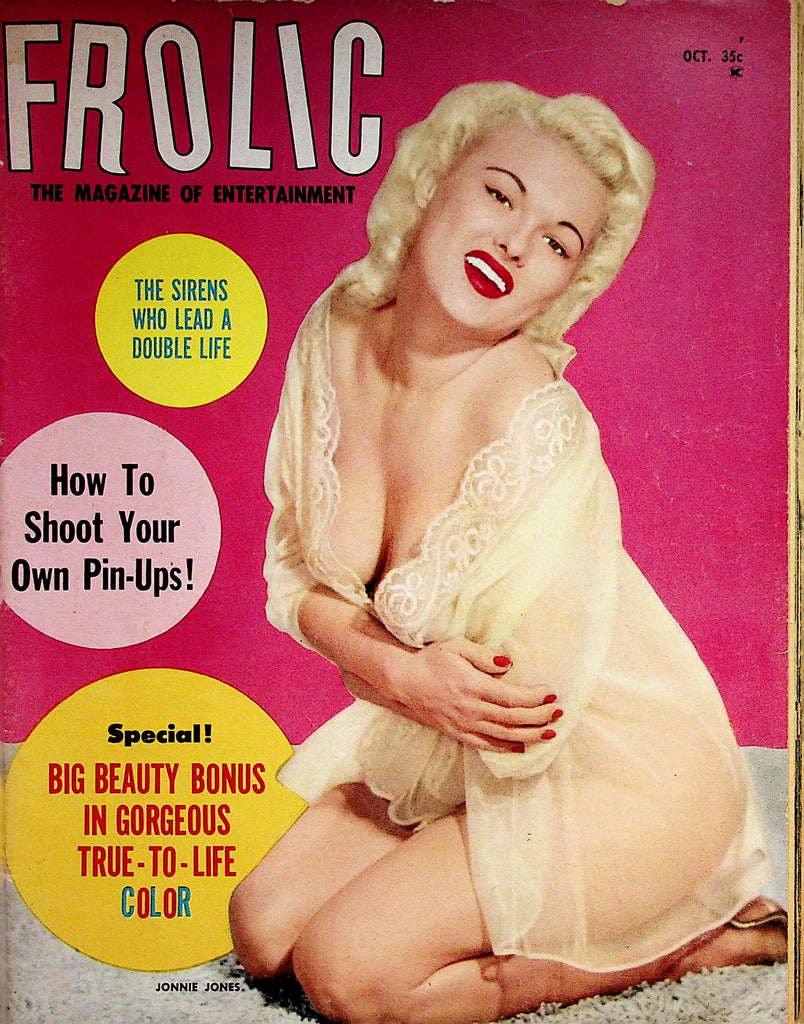Frolic  Busty Magazine   Covergirl Jonnie Jones  October 1958    091722lm-p