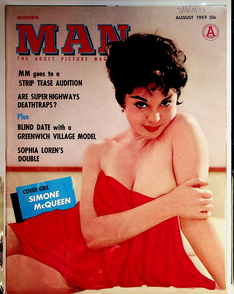 Modern Man Magazine   Covergirl Simone McQueen  August 1959    080222lm-p