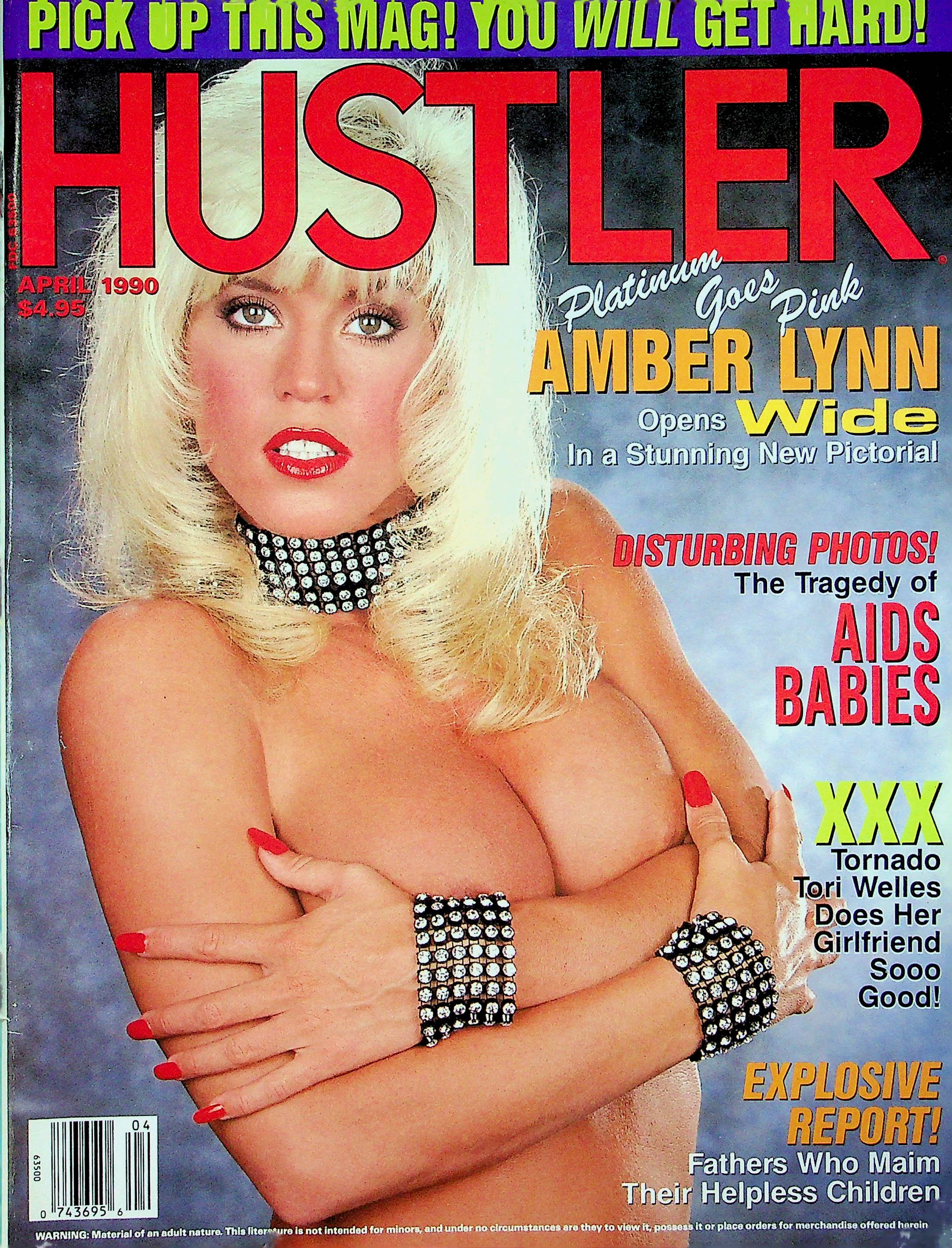 Hustler Magazine Amber Lynn & Tori Welles April 1990 051322RP – Mr-Magazine