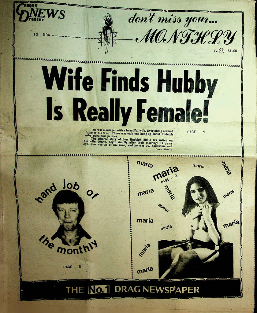 Cross Dresser News Newspaper vol. 47  1970's  061721lm-dm2
