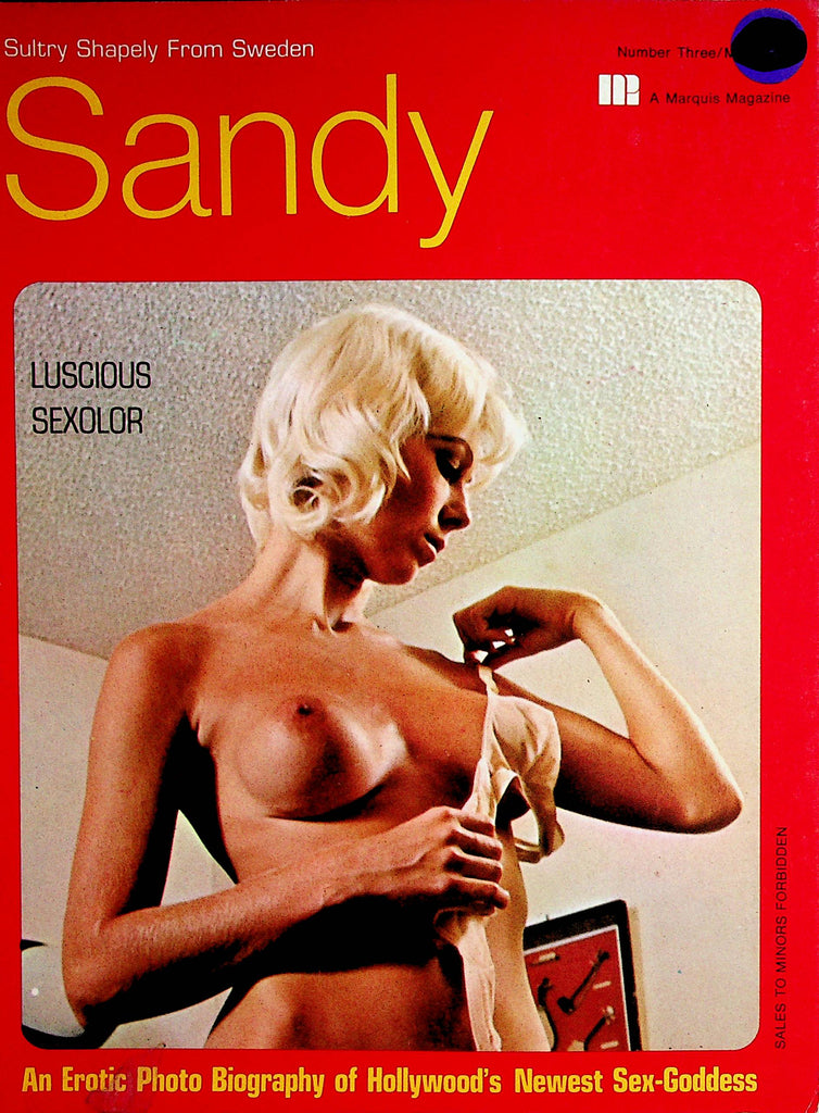 Sandy Sultry Shapely From Sweden Magazine  Hollywood's Newest Sex-Goddess  #3 1971  Marquis      071122lm-p2