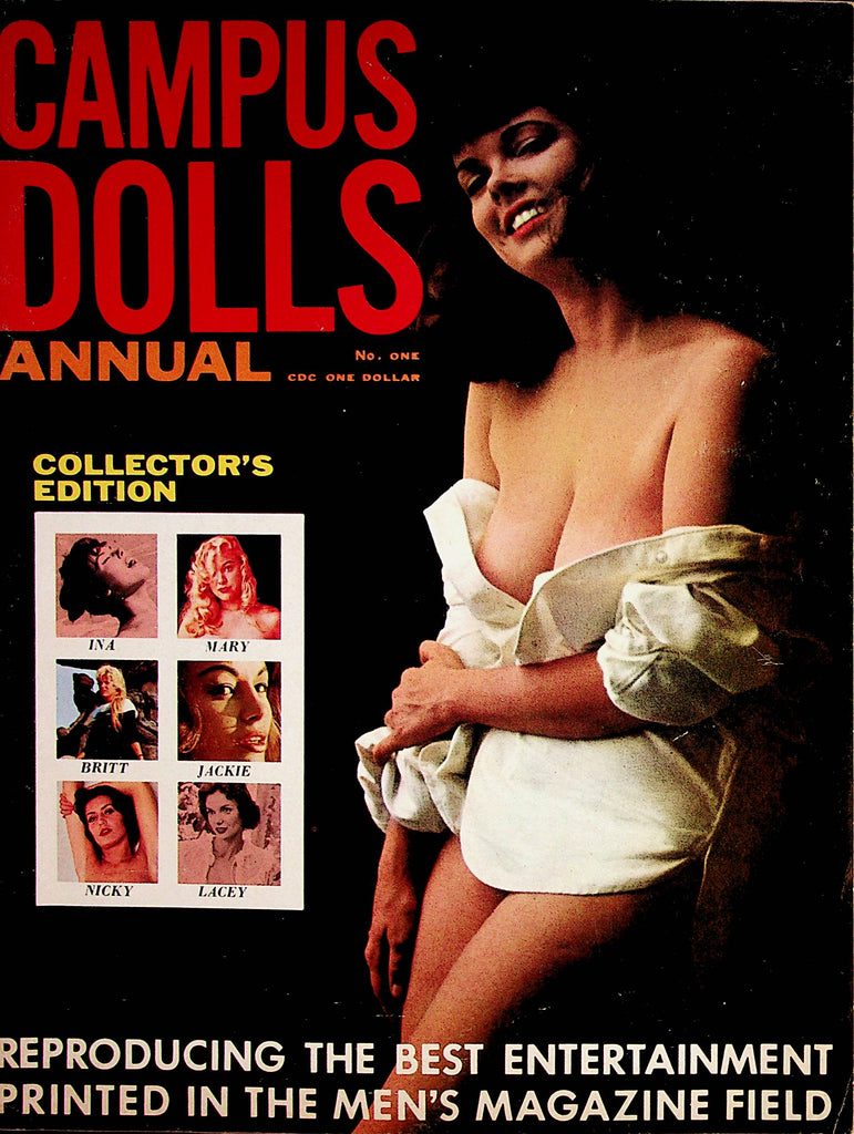 Campus Dolls Annual Busty Magazine  Centerfold Girl Jackie  #1 1964    062122lm-p