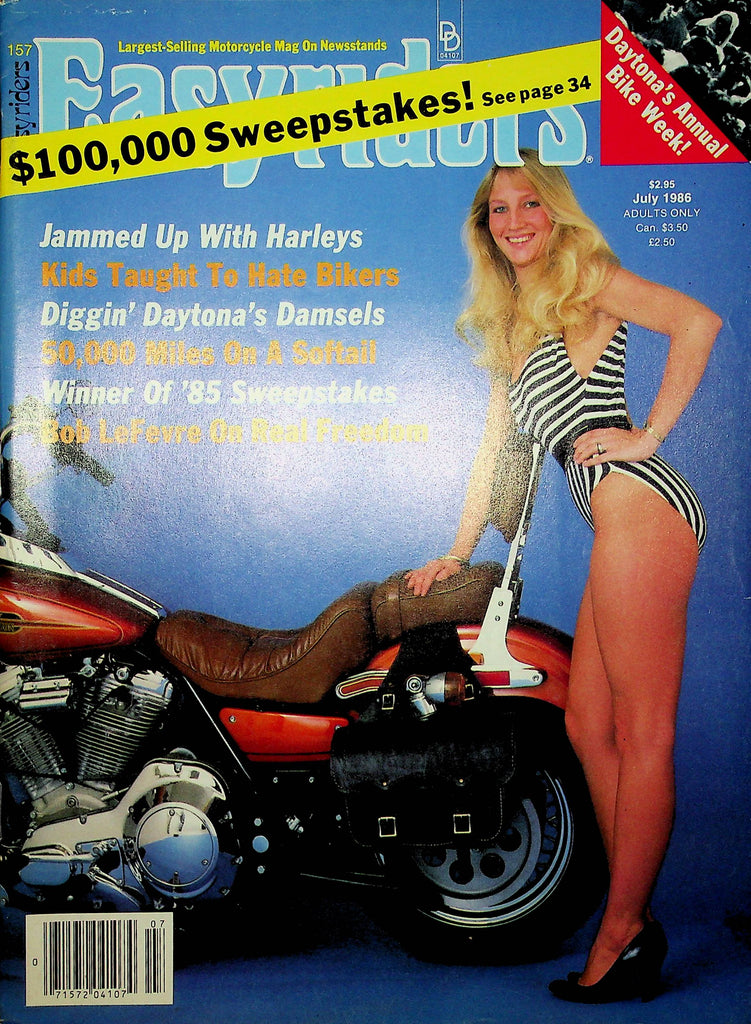 Easyriders Magazine Jammed Up With Harleys & Bob LeFevre July 1986 011623RP