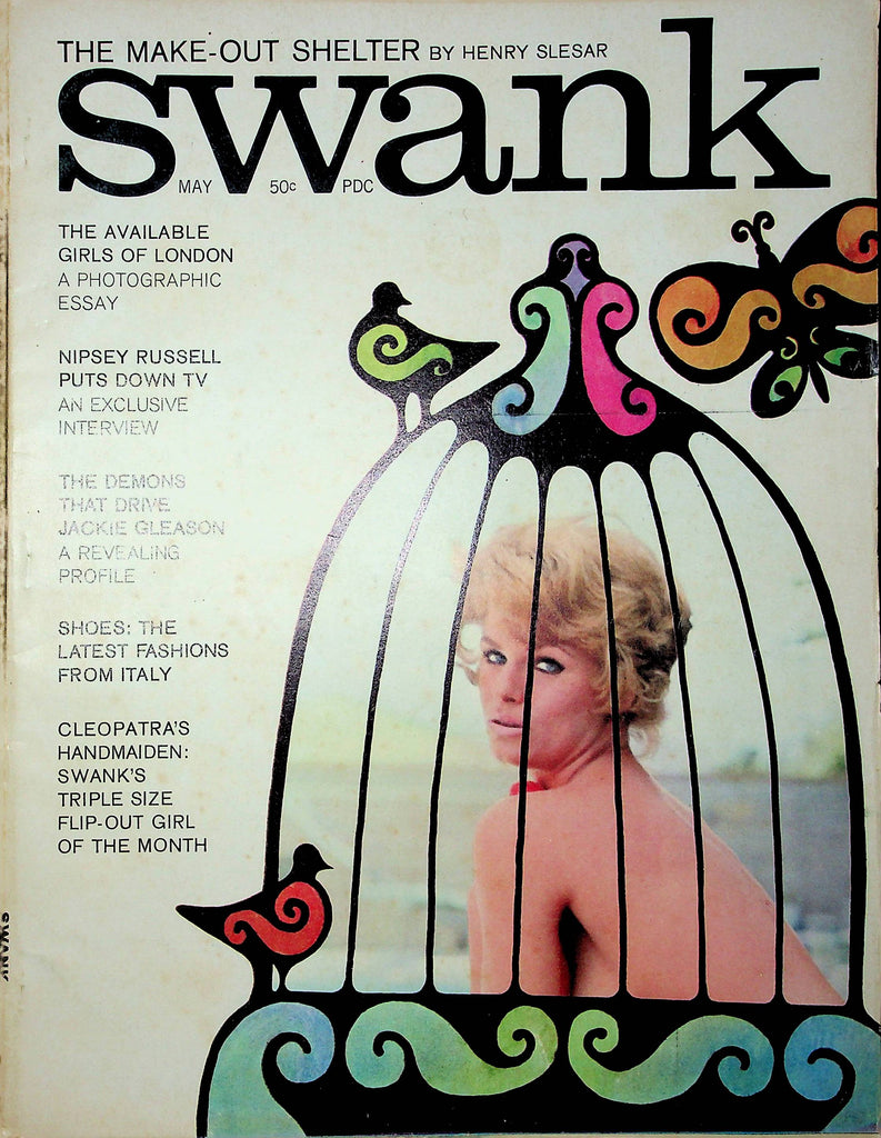 Swank Magazine Jackie Gleason & Cleopatra's Handmaiden May 1963 012323RP