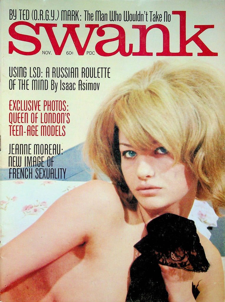Swank Magazine Jeanne Moreau & San Miguel November 1966 W/Centerfold 061022RP