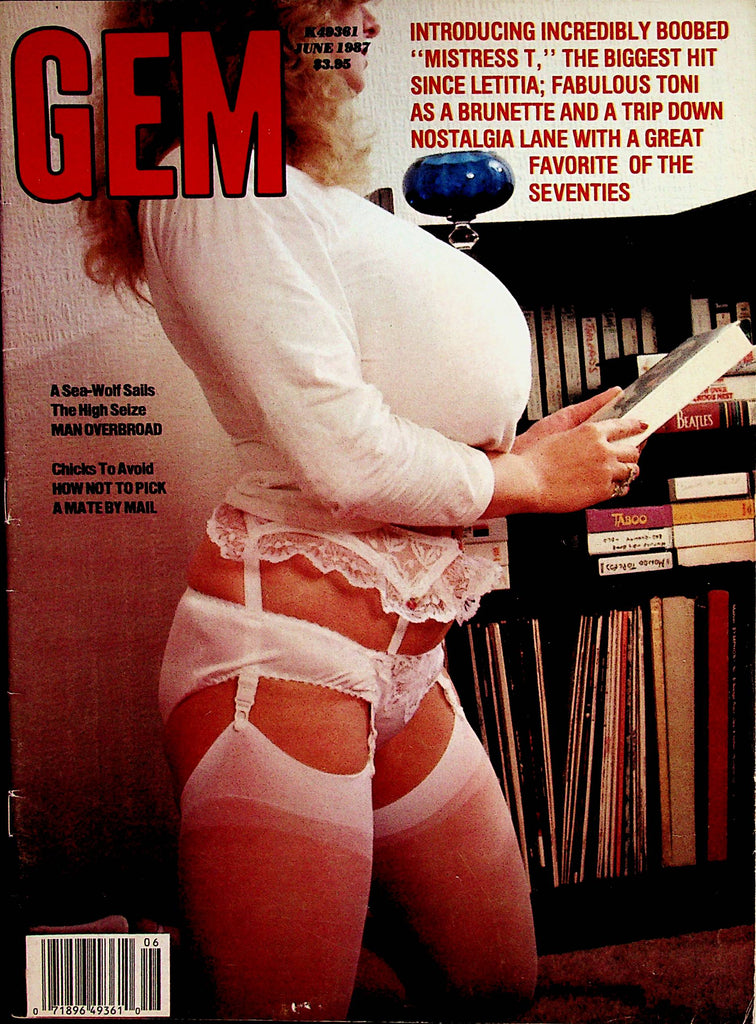 Gem Busty Magazine   Titanic Toni  / Letitia    June 1987     081022lm-p2