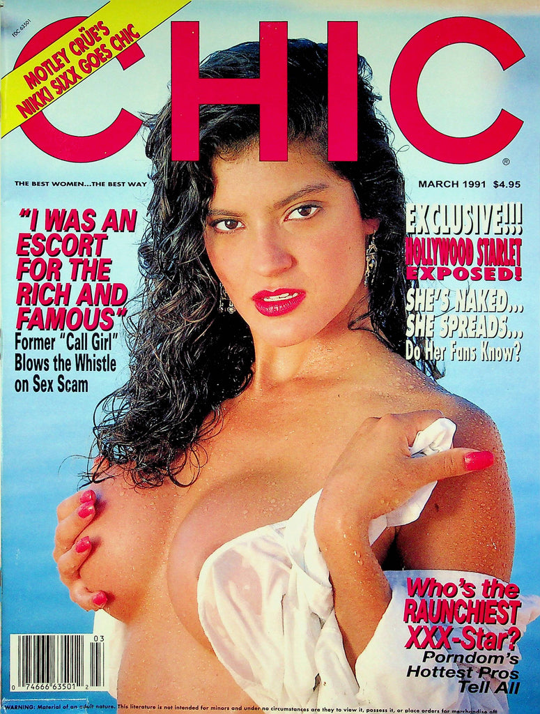 Chic Magazine Motley Crue's Nikki Sixx & Suzette March 1991 050422RP