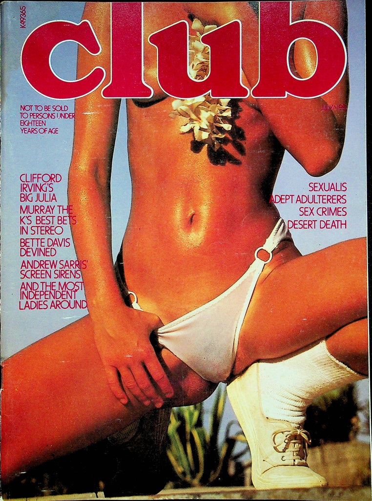 Club Magazine Clifford Irving's Big Julia Murray & Bette Davis July 1977 082422RP