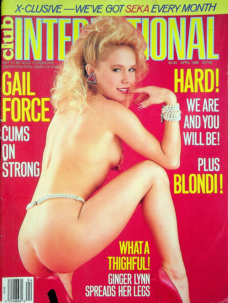 Club International Magazne Gail Force & Seka & ginger Lynn April 1988 092322RP