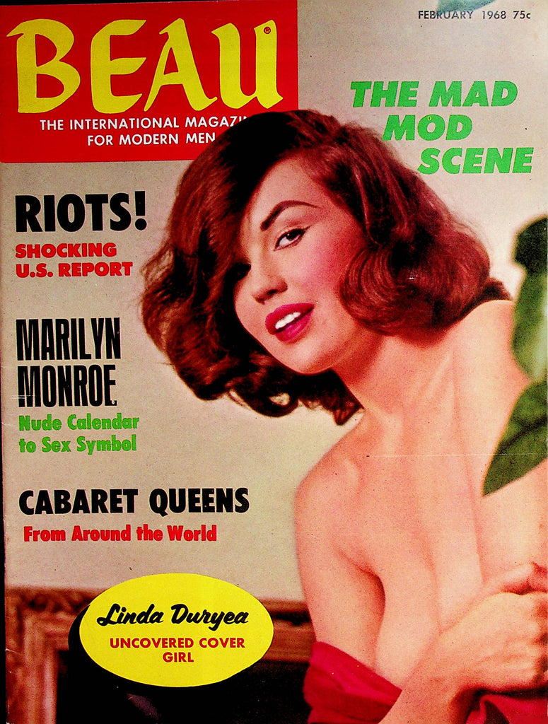 Beau Busty Magazine   Marilyn Monroe / Covergirl Linda Duryea  February 1968    071422lm-p