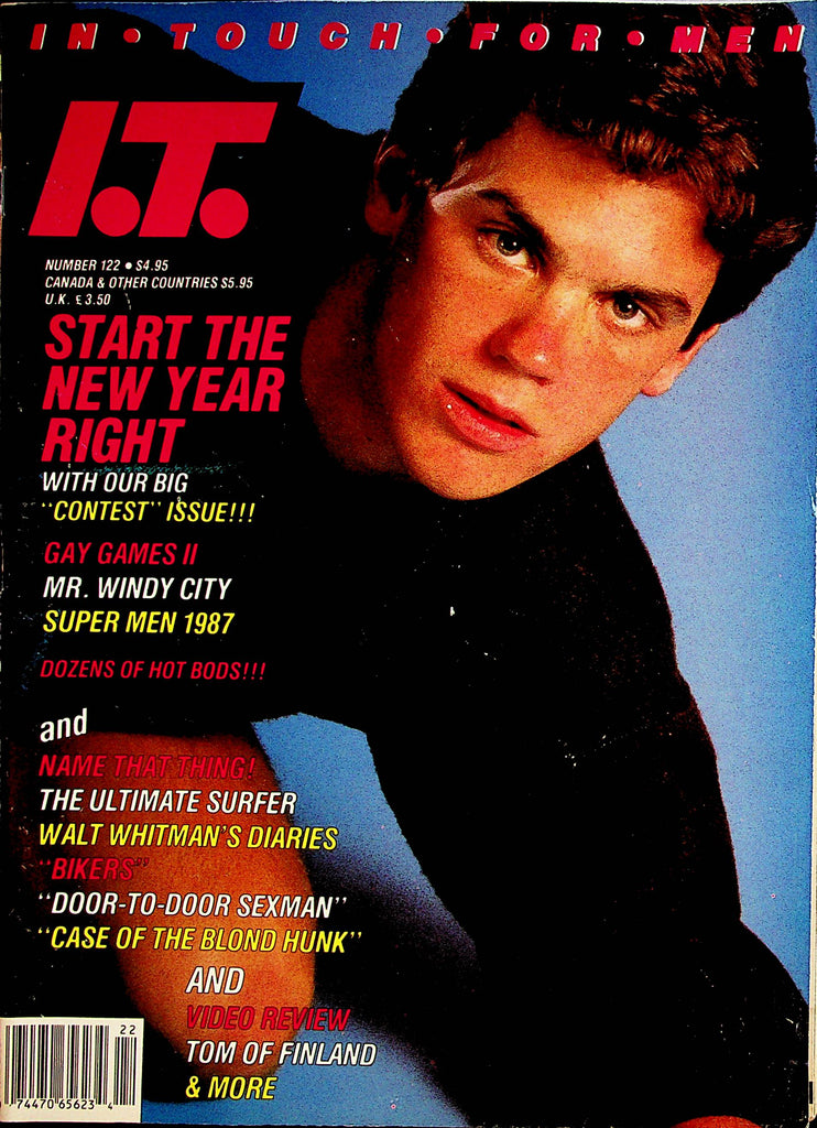 In Touch For Men Gay Magazine  Cover Guy Glenn Daniels  #122  1987    080522lm-p2