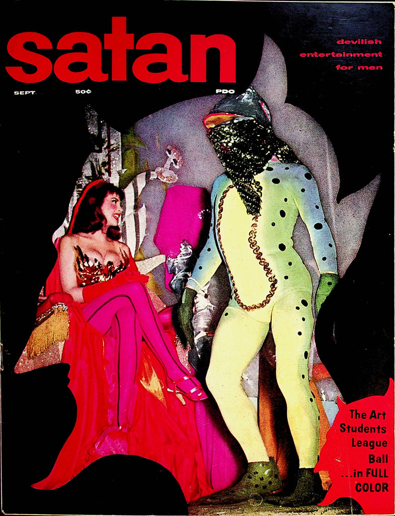 Satan Vintage Magazine  Centerfold Girl Kim Athas   September 1957   062322lm-p2