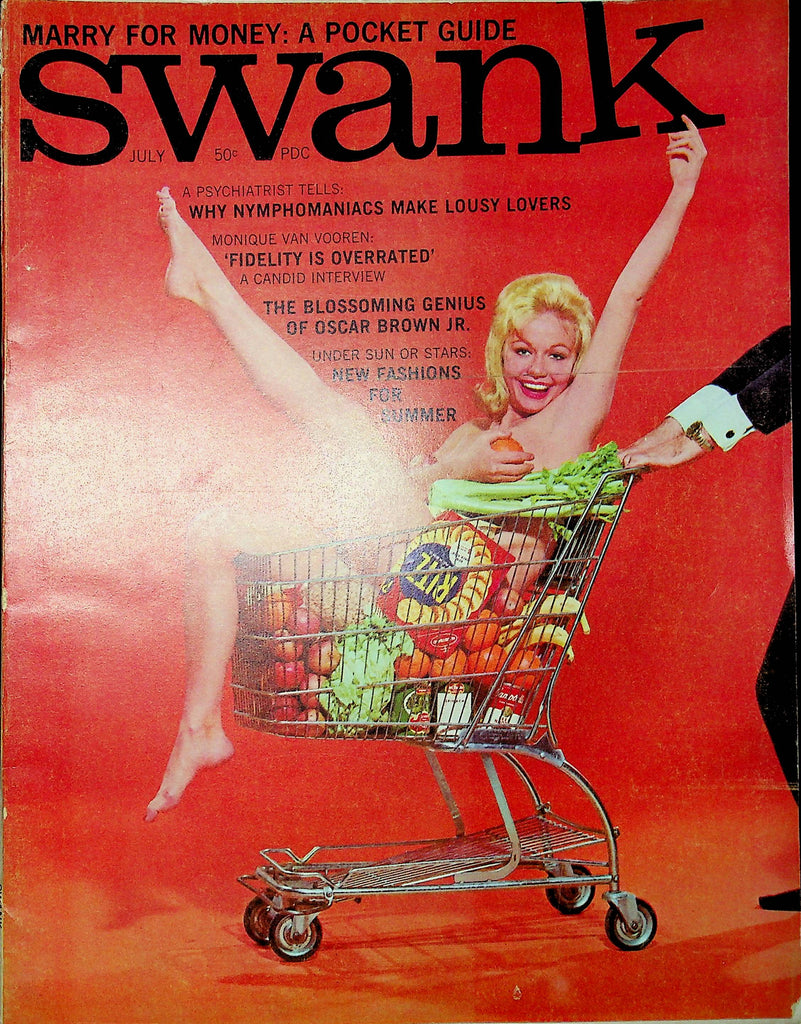 Swank Magazine Monique Van Vooren Interview & Oscar Brown Jr. July 1963 012323RP