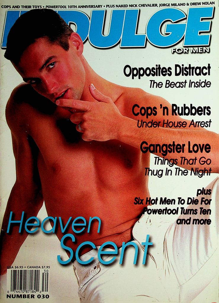 Indulge Gay Magazine  Cover Hunk Nick Chevalier #30  1998     022522lm-p3
