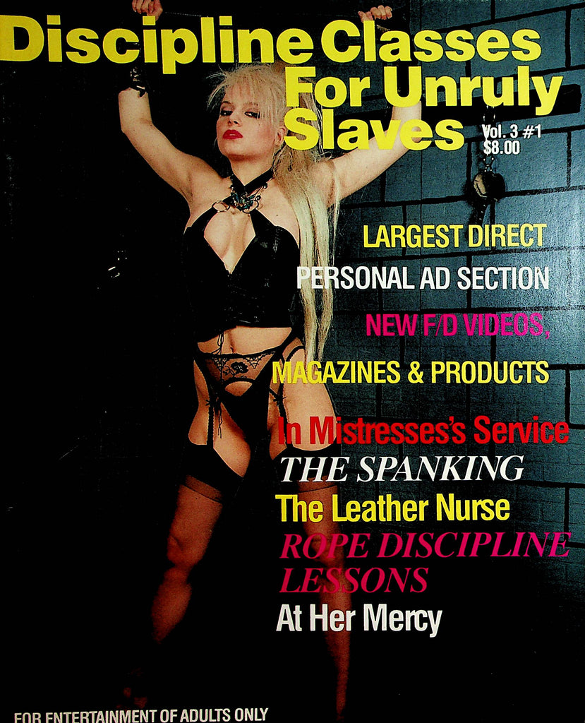 Discipline Classes For Unruly Slaves Fetish Magazine  The Leather Nurse vol.3 #1  123121lm-dm
