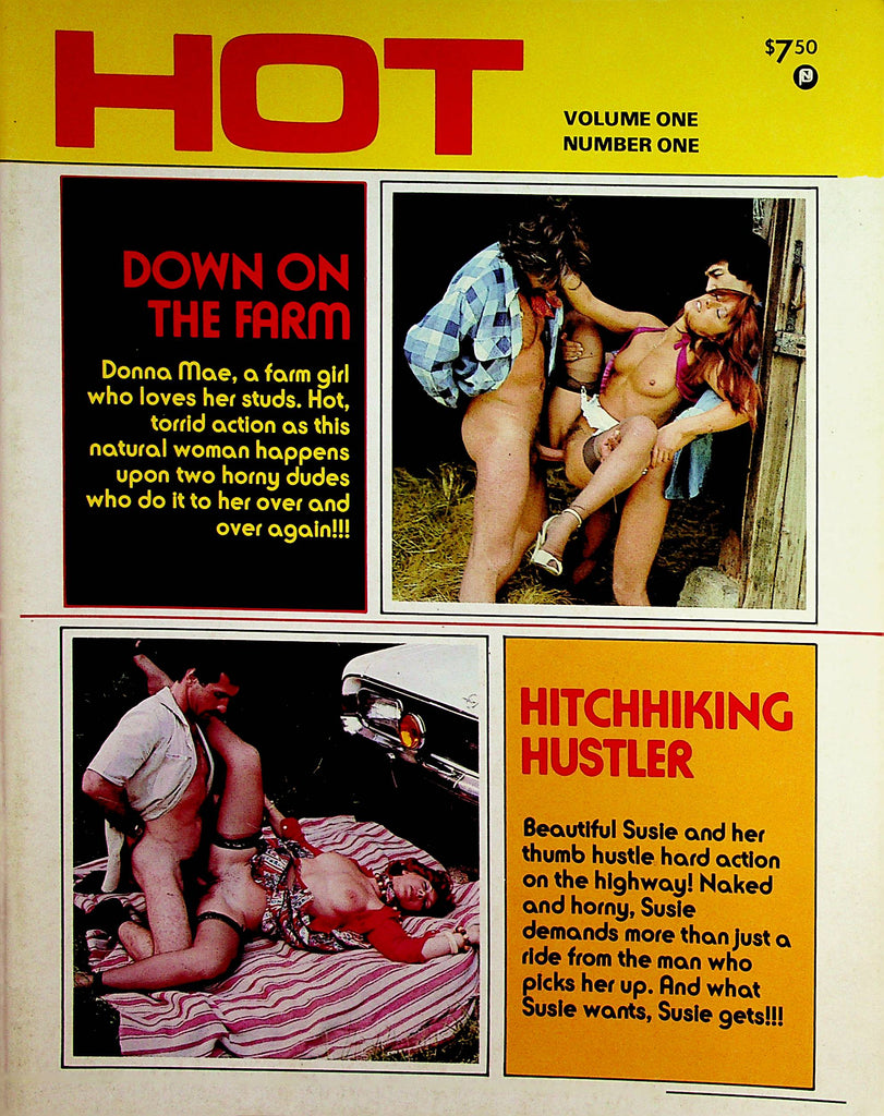 Hot Magazine   Down On The Farm / Hitchhiking Hustler  vol.1 #1  1970's   101922lm-p3