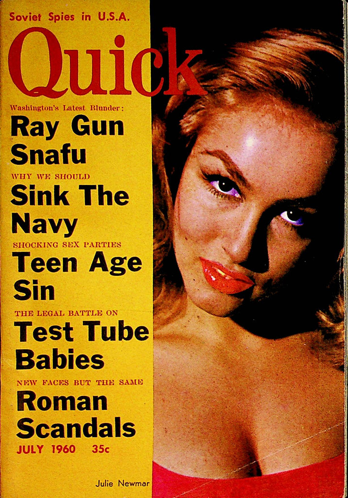Quick Vintage Digest Magazine  Julie Newmar  July 1960  090322lm-p