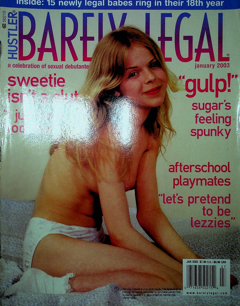 Hustler Barely Legal Magazine Dulcie Kaylee & Cricket January 2003 113022RP