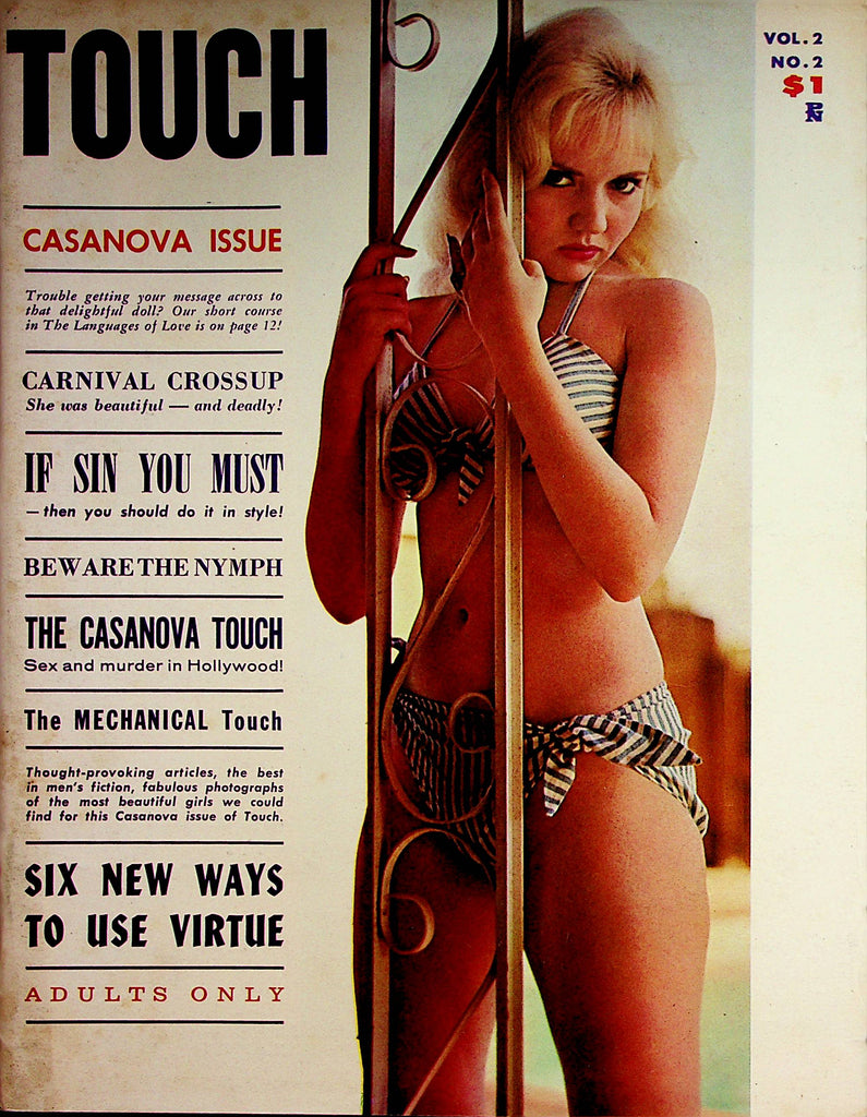 Touch Busty Magazine  The Casanova Issue / Beware The Nymph  vol.2 #2 1961   Parliament Publication 071622lm-p
