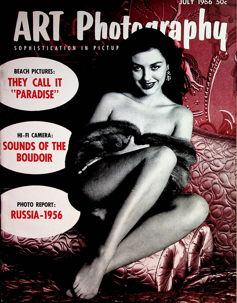 Art Photography Magazine  Beach Picture "They Call It "Paradise"  July 1956    071722lm-p