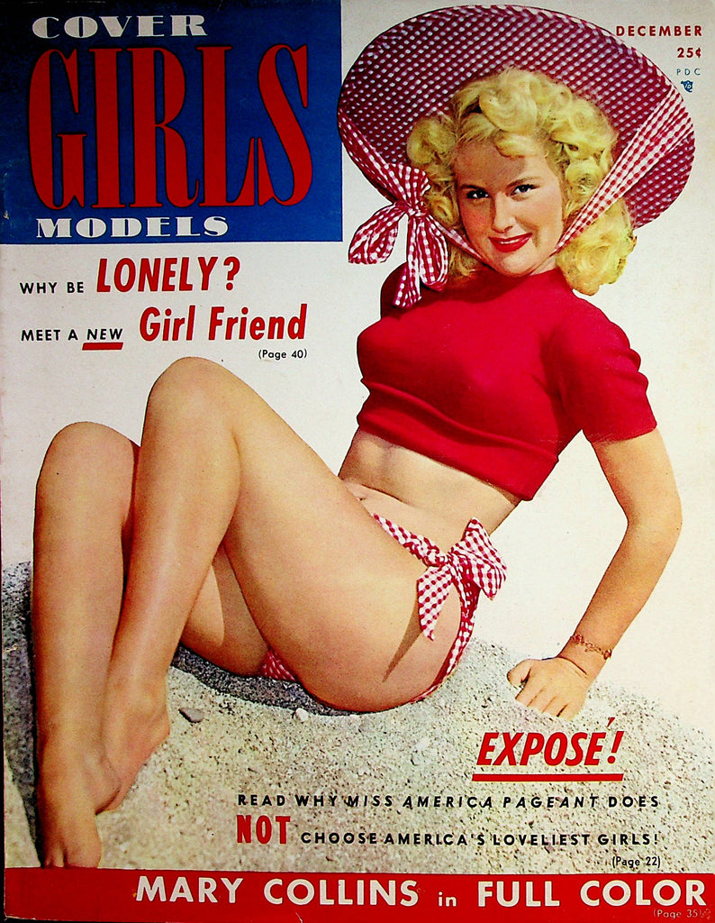 Cover Girls Models Vintage Magazine   Mary Collins  December 1950    062122lm-p
