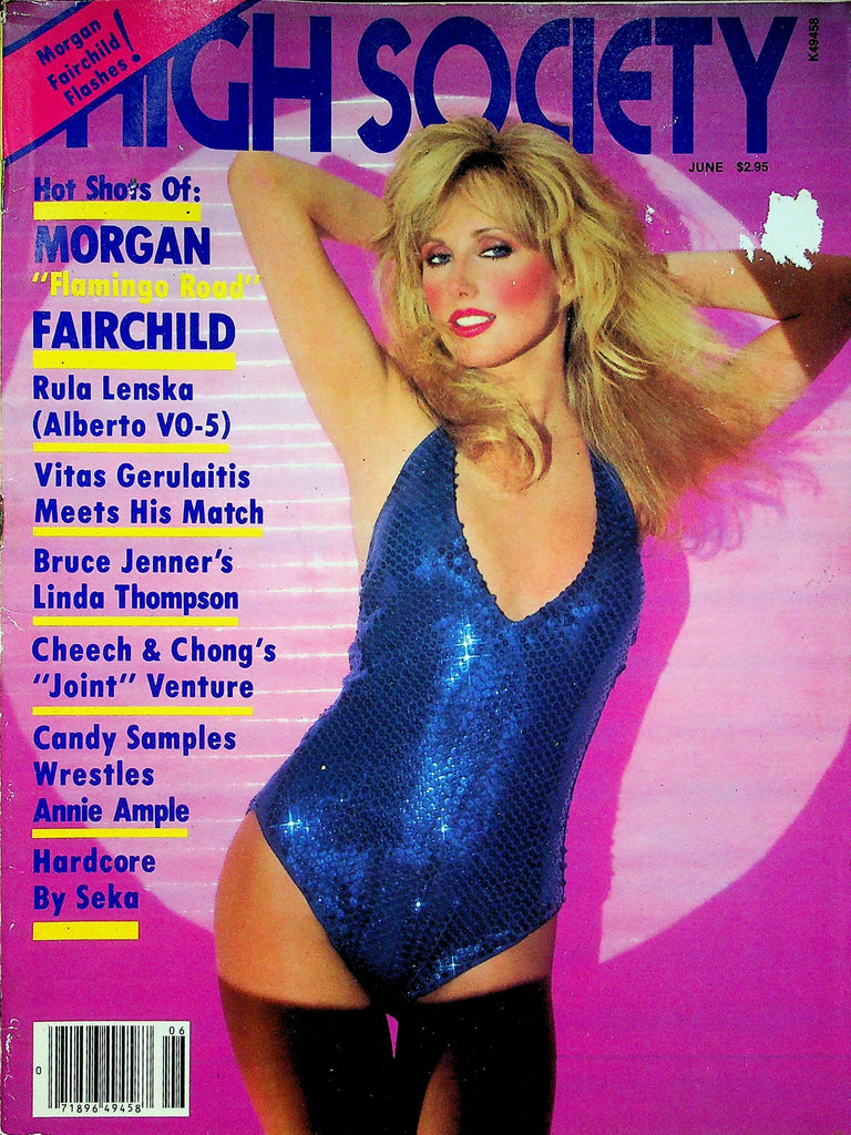 High Society Magazine Morgan Fairchild & Bruce Jenner June 1981 010623RP