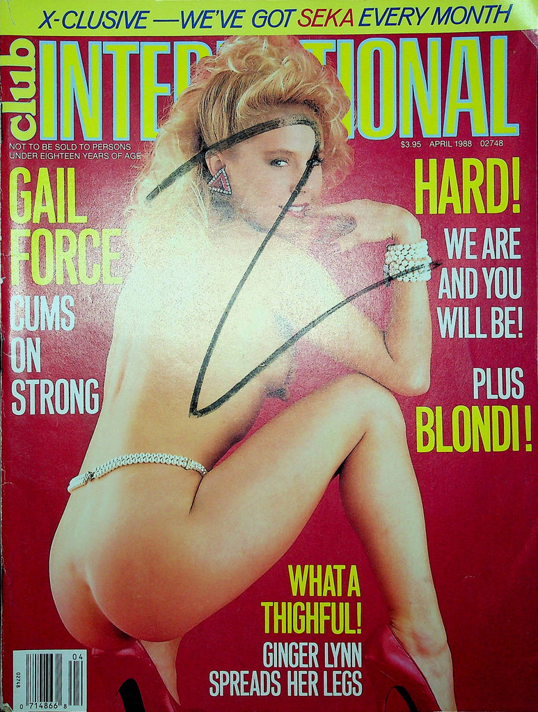 Club International Magazine Gail Force & Seka April 1988 012023RP