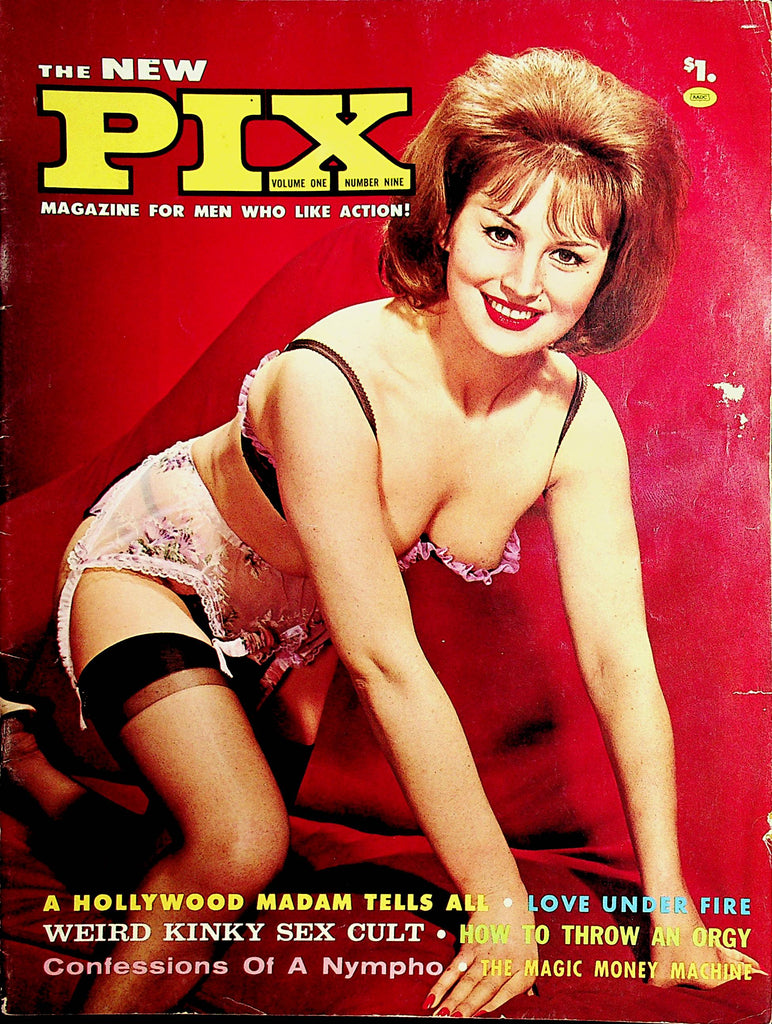 Pix Magazine  Centerfold Girl Jane Mason  vol.1 #9  1965   112021lm-dm
