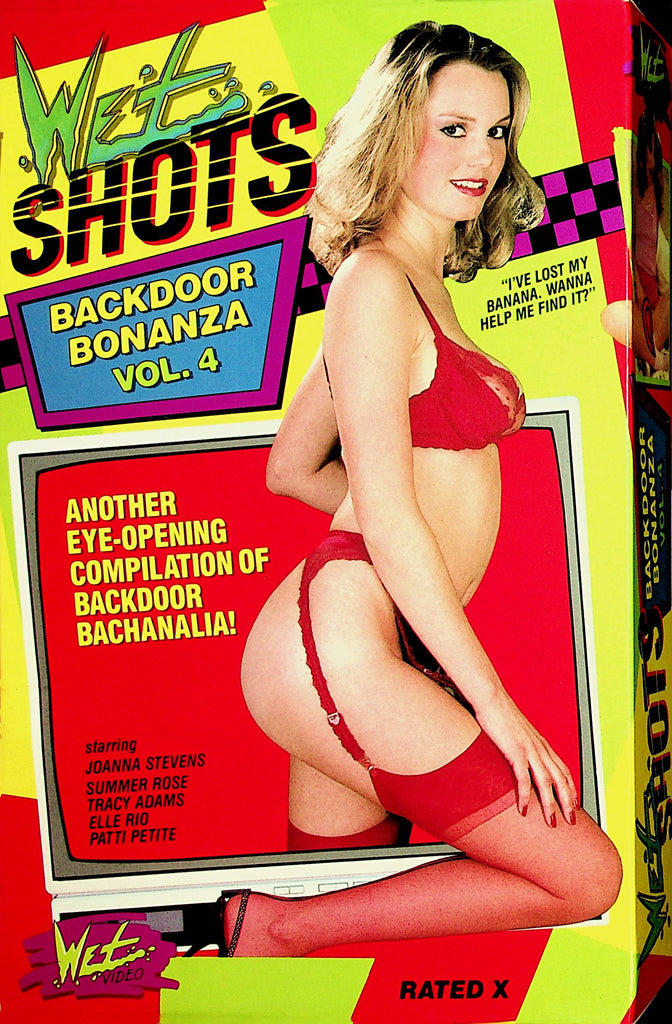 Wet Shots VHS  Backdoor Bonanza vol.4 Joanna Stevens/ Summer Rose XXX  1987    111321lm-dm5