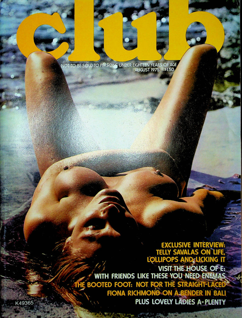 Club Magazine Telly Savalas Interview August 1975 112222RP2