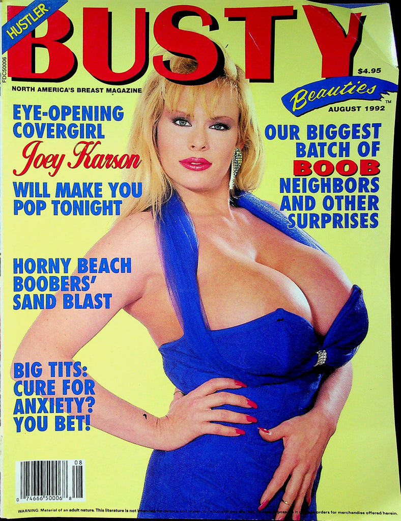 Hustler Busty Beauties Magazine Joey Karson & Winona & Natasha August 1992 030123RP