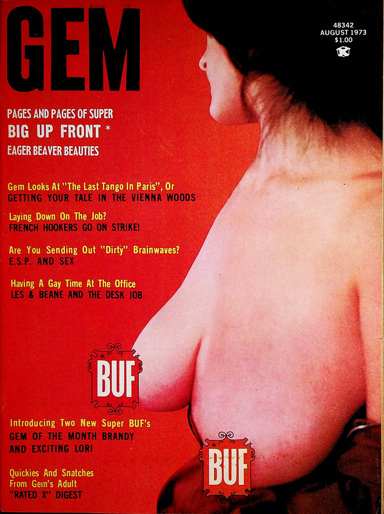 Gem Busty Magazine  Centerfold Girl Brandy  August 1973   083022lm-p2