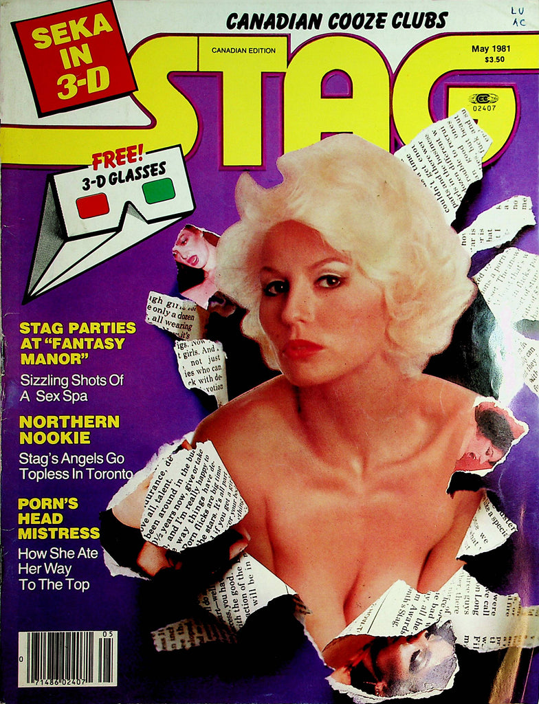 Stag Magazine  Seka /Sizzling Shots Of A Sex Spa  May 1981     081320lm-sh