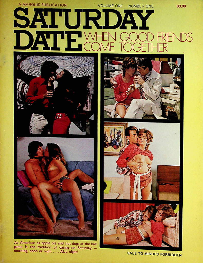 Saturday Date Magazine  When Good Friends Come Together  vol.1 #1  1971 Marquis Publication  102022lm-p