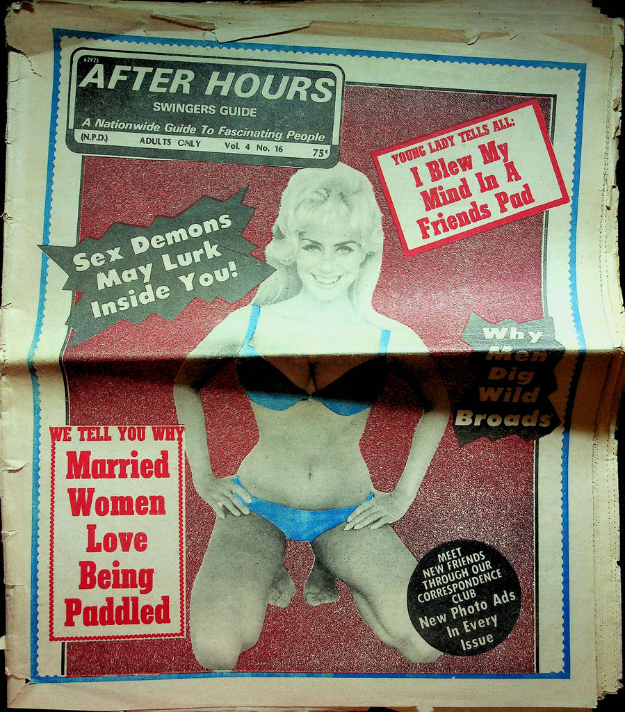 After Hours Swingers Guide Magazine Sex Demons May Lurk Inside Vol.4 No.16 081222RP