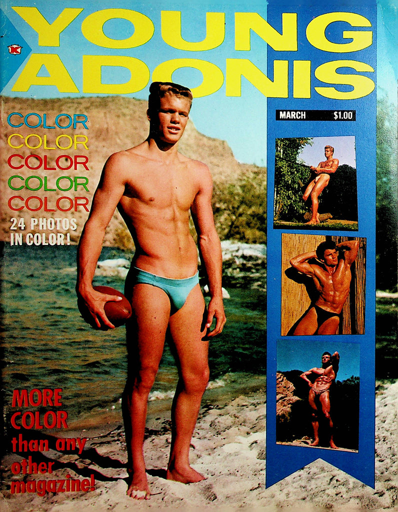 Young Adonis Vintage Men's Physique Magazine   February 1963   122121lm-dm