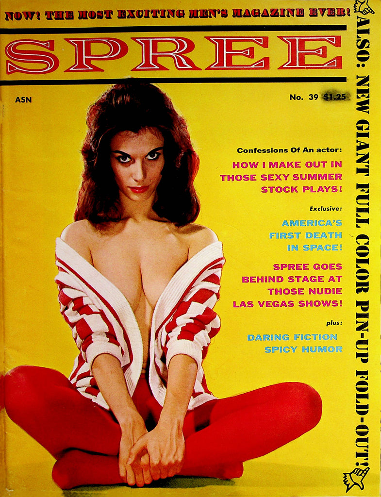 Spree Busty Magazine  Busty Yvonne   #39  1963  w/Giant Pin-Up Foldout!   070222lm-p