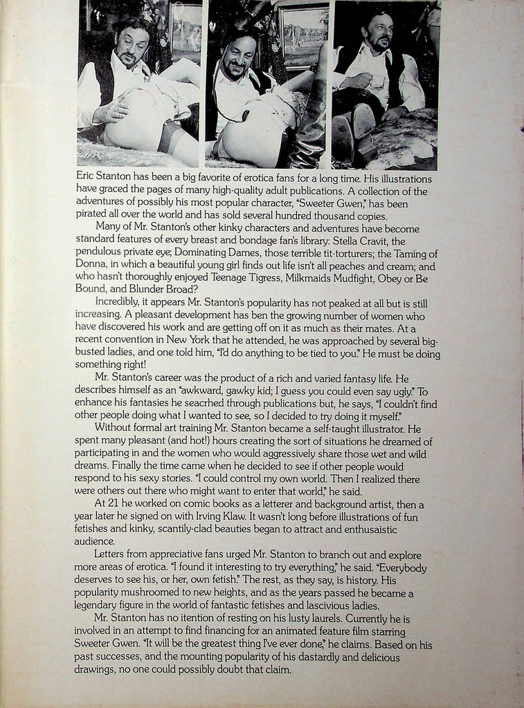Leg Show Collector's Edition Eric Stanton Fantasy World Vol.1 No.2 1985 good reading copy 021723RP