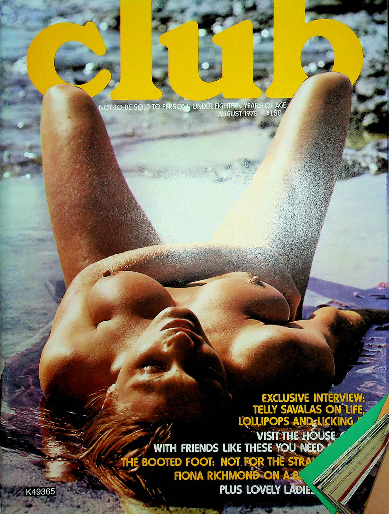 Club Magazine Telly Savalas Interview August 1975 112222RP2